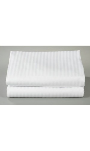 Tek kişilik Otel çarşafı 180x280cm 83 tel çizgili kumaş